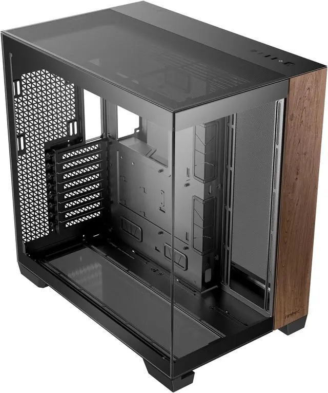 Alt view image 14 of 20 - Antec C8 Wood, Fans not Included, Wooden Front Panel, Dual-chamber Layout, Type-C, 360mm Radiator Support, Seamless TG Front & Side Panels, RTX 40 compatible, Full-Tower E-ATX PC Case