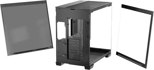 Alt view image 16 of 20 - Antec C8 Wood, Fans not Included, Wooden Front Panel, Dual-chamber Layout, Type-C, 360mm Radiator Support, Seamless TG Front & Side Panels, RTX 40 compatible, Full-Tower E-ATX PC Case