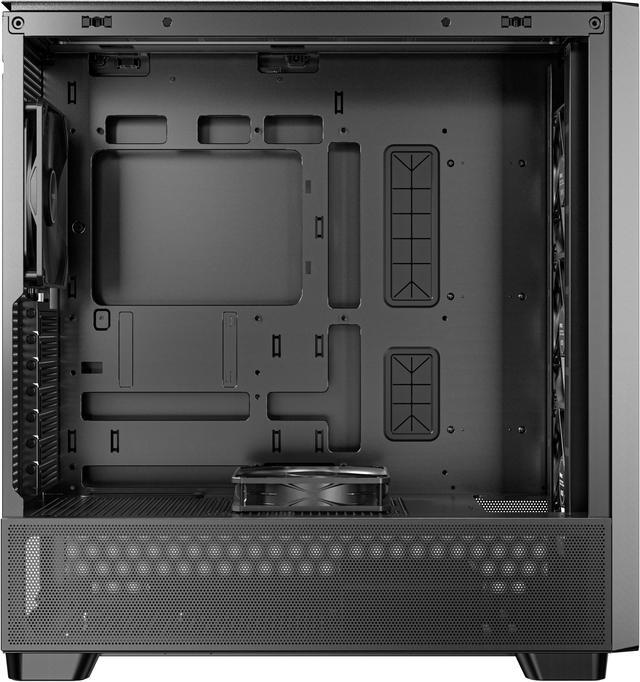 Alt view image 8 of 20 - Antec FLUX Wood, 5 x PWM Fans Included, High-Airflow Front Panel With Walnut Wood, Type-C, 420mm Radiator & Back Connect Motherboard Support, Up to 9 Fans Simultaneously, Mid-Tower E-ATX PC Case