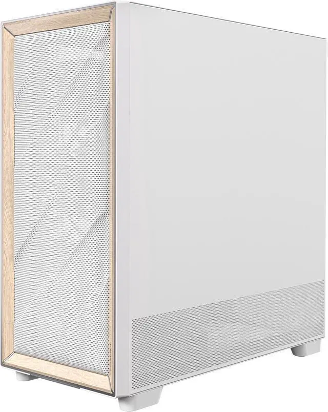 Alt view image 6 of 20 - Antec FLUX Wood White, 5 x PWM Fans Included, High-Airflow Front Panel With Birch Wood, Type-C, 420mm Radiator & Back Connect Motherboard Support, Up to 9 Fans Simultaneously, Mid-Tower E-ATX PC Case