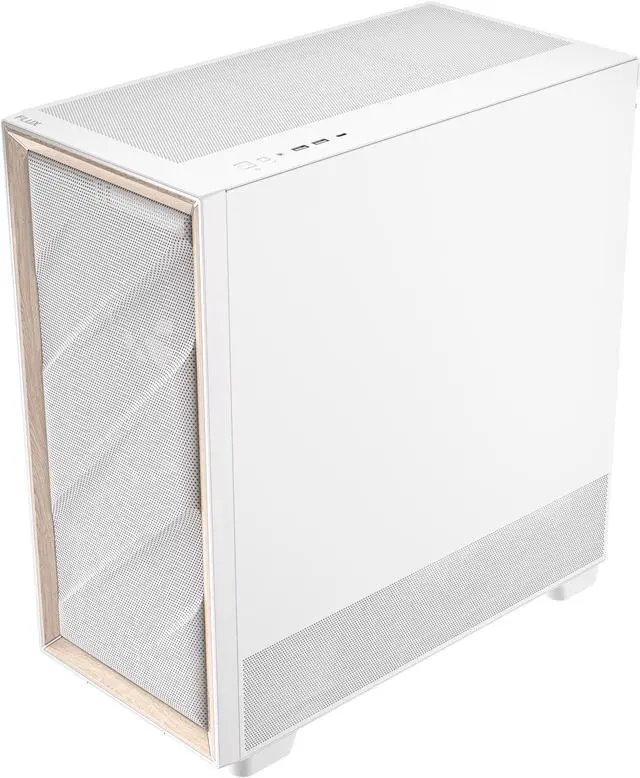Alt view image 13 of 20 - Antec FLUX Wood White, 5 x PWM Fans Included, High-Airflow Front Panel With Birch Wood, Type-C, 420mm Radiator & Back Connect Motherboard Support, Up to 9 Fans Simultaneously, Mid-Tower E-ATX PC Case