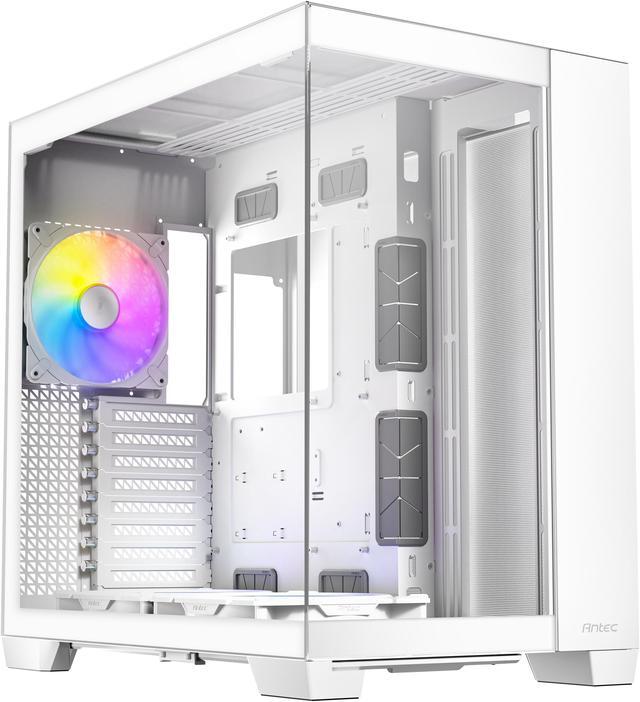 Alt view image 2 of 12 - Antec C8 ARGB White, 2x TQR 160mm & 1x TQ 140mm ARGB PWM Fans Included,dual-chamber layout, Type-C, 360mm Radiator Support, Seamless TG Front & Side Panels, RTX 40 compatible, Full-Tower E-ATX PC Case