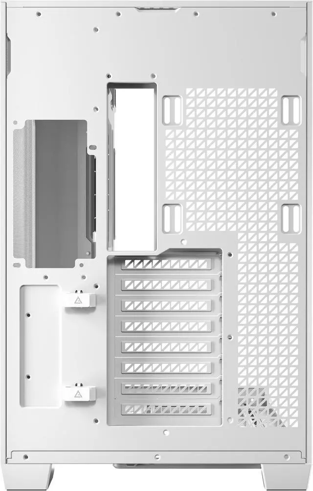 Alt view image 2 of 19 - Antec C8 Aluminum White, Fans not Included, Aluminum Front Panel, Dual-chamber Layout, Type-C, 360mm Radiator Support, Seamless TG Front & Side Panels, RTX 40 compatible, Full-Tower E-ATX PC Case