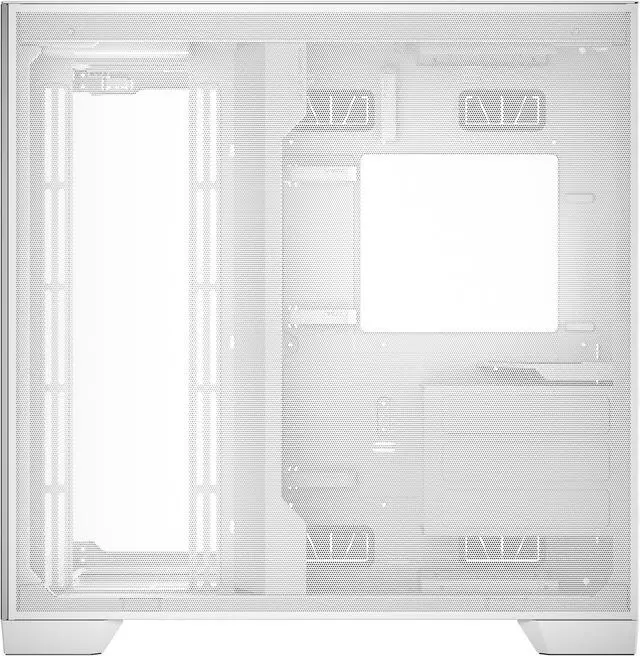 Alt view image 5 of 19 - Antec C8 Aluminum White, Fans not Included, Aluminum Front Panel, Dual-chamber Layout, Type-C, 360mm Radiator Support, Seamless TG Front & Side Panels, RTX 40 compatible, Full-Tower E-ATX PC Case