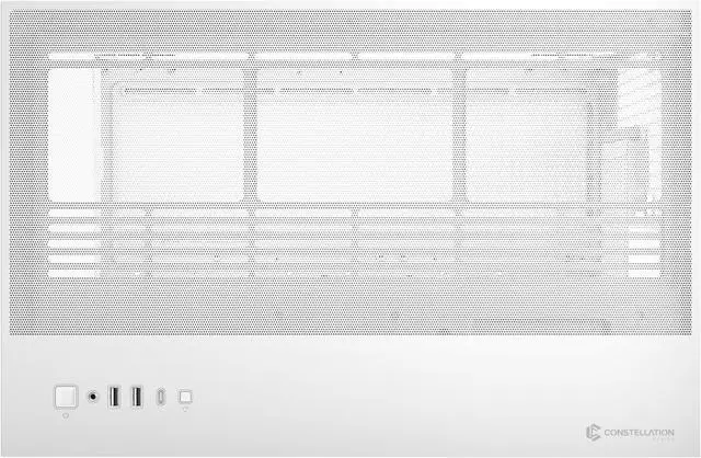 Alt view image 8 of 19 - Antec C8 Aluminum White, Fans not Included, Aluminum Front Panel, Dual-chamber Layout, Type-C, 360mm Radiator Support, Seamless TG Front & Side Panels, RTX 40 compatible, Full-Tower E-ATX PC Case