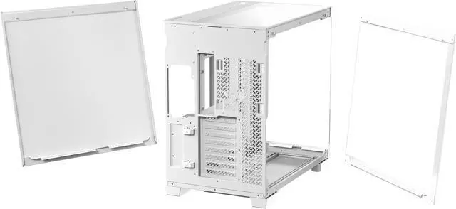 Alt view image 14 of 19 - Antec C8 Aluminum White, Fans not Included, Aluminum Front Panel, Dual-chamber Layout, Type-C, 360mm Radiator Support, Seamless TG Front & Side Panels, RTX 40 compatible, Full-Tower E-ATX PC Case