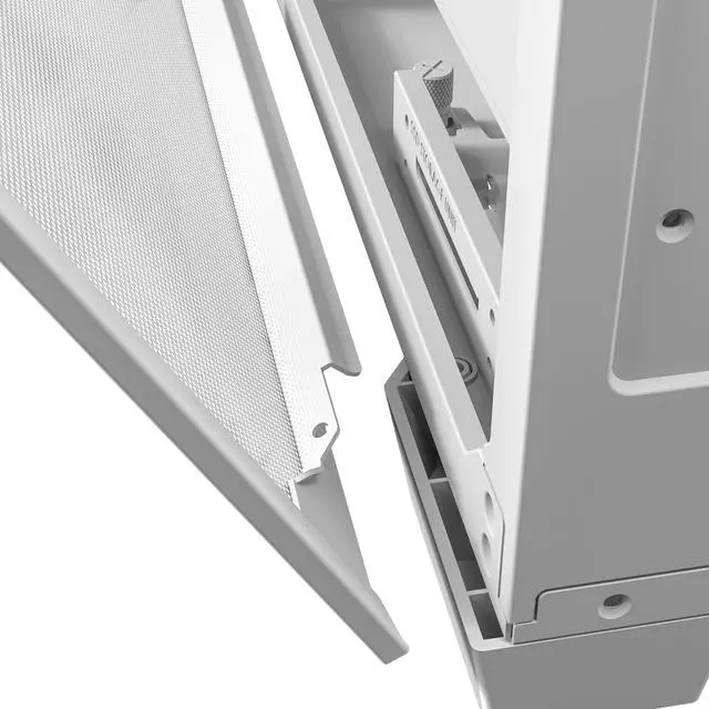 Alt view image 16 of 19 - Antec C8 Aluminum White, Fans not Included, Aluminum Front Panel, Dual-chamber Layout, Type-C, 360mm Radiator Support, Seamless TG Front & Side Panels, RTX 40 compatible, Full-Tower E-ATX PC Case