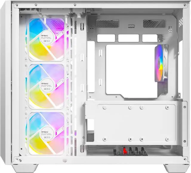 Alt view image 5 of 16 - Antec C5 ARGB White, 7 x 120mm ARGB PWM Fans Included, Up to 10 Fans Simultaneously, Type-C 3.2 Gen 2 port, Seamless Tempered Glass Front & Side Panels, 360mm Radiator Support, Mid-Tower ATX PC Case