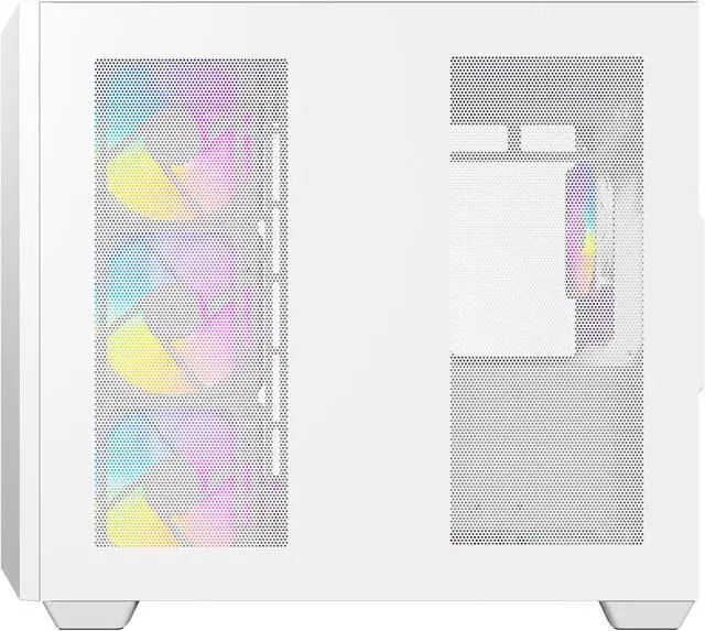 Alt view image 6 of 16 - Antec C5 ARGB White, 7 x 120mm ARGB PWM Fans Included, Up to 10 Fans Simultaneously, Type-C 3.2 Gen 2 port, Seamless Tempered Glass Front & Side Panels, 360mm Radiator Support, Mid-Tower ATX PC Case