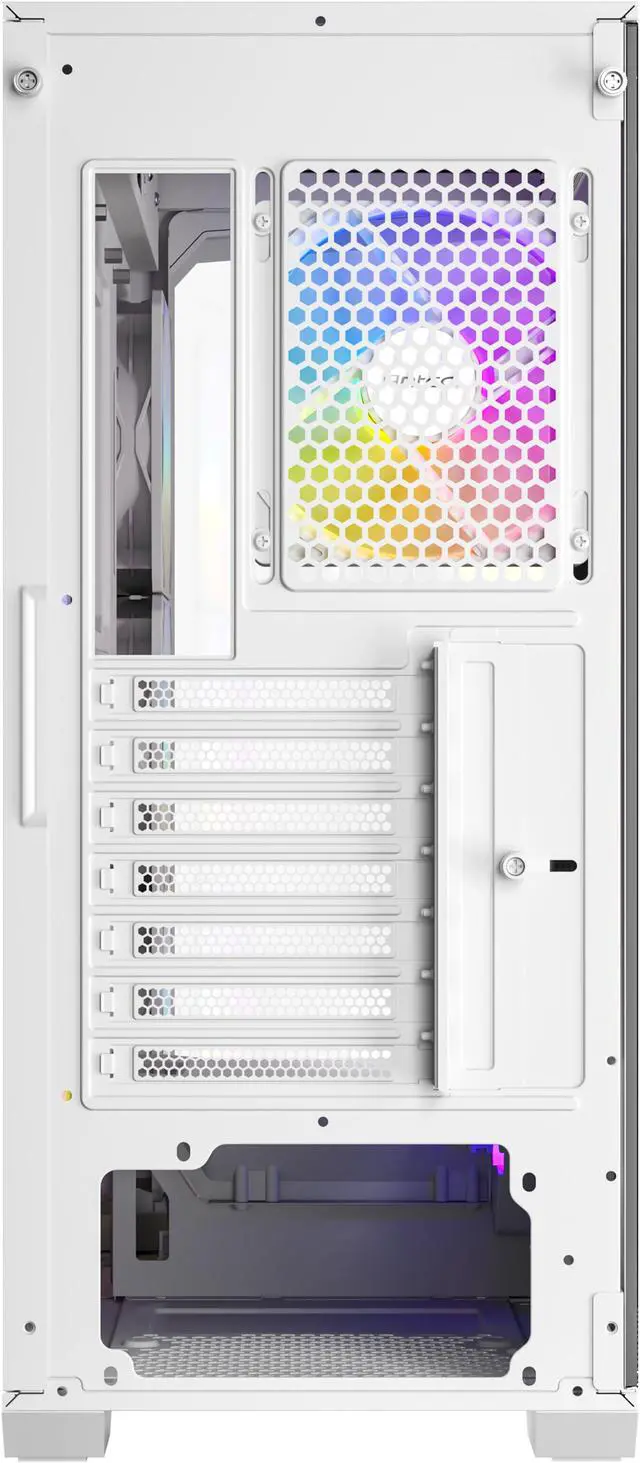 Alt view image 3 of 16 - Antec C3 ARGB White, 3 x 120mm & 1 x 120mm ARGB PWM Fans Included, Up to 8 Fans Simultaneously, Type-C 3.2 Gen 2 port, Seamless Tempered Glass Front & Side Panels, 360mm Radiator Support, Mid-Tower ATX PC Case