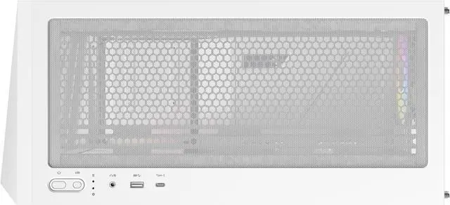 Alt view image 12 of 16 - Antec C3 ARGB White, 3 x 120mm & 1 x 120mm ARGB PWM Fans Included, Up to 8 Fans Simultaneously, Type-C 3.2 Gen 2 port, Seamless Tempered Glass Front & Side Panels, 360mm Radiator Support, Mid-Tower ATX PC Case