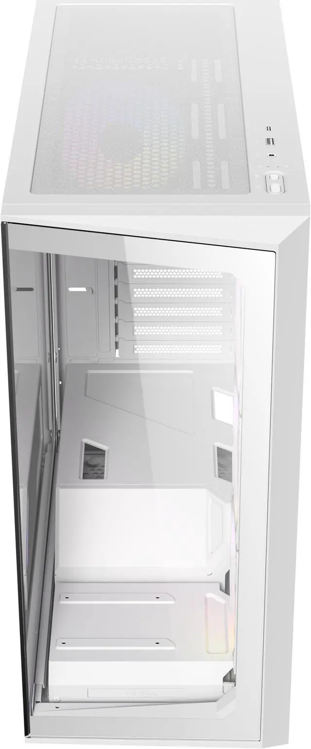 Alt view image 14 of 16 - Antec C3 ARGB White, 3 x 120mm & 1 x 120mm ARGB PWM Fans Included, Up to 8 Fans Simultaneously, Type-C 3.2 Gen 2 port, Seamless Tempered Glass Front & Side Panels, 360mm Radiator Support, Mid-Tower ATX PC Case