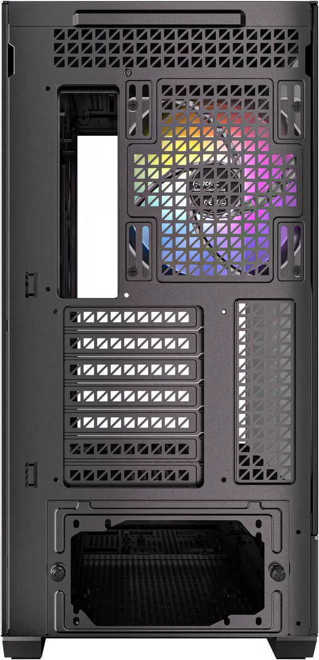 Alt view image 3 of 20 - Antec C7 ARGB, RTX 40 GPU Support, 4 x 120mm ARGB PWM Fans Included, Vertical GPU Cooling, Type-C 10Gbps, Seamless Tempered Glass Front & Side Panels, 360mm Radiator Support, Mid-Tower E-ATX PC Case