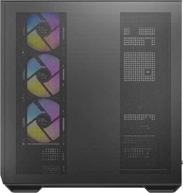 Alt view image 7 of 20 - Antec C7 ARGB, RTX 40 GPU Support, 4 x 120mm ARGB PWM Fans Included, Vertical GPU Cooling, Type-C 10Gbps, Seamless Tempered Glass Front & Side Panels, 360mm Radiator Support, Mid-Tower E-ATX PC Case