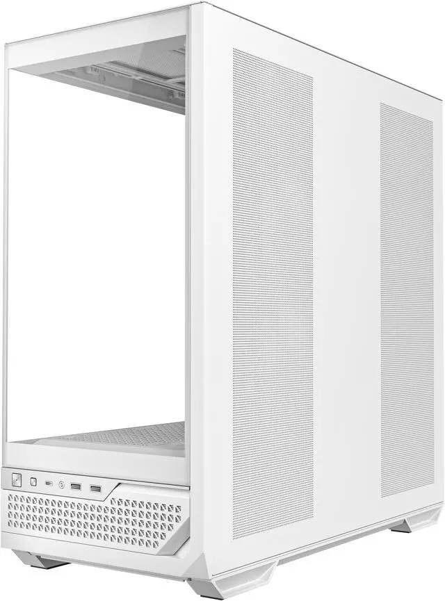 Alt view image 5 of 20 - Antec C7 ARGB White, RTX 40 GPU Support, 4 x 120mm ARGB PWM Fans Included, Vertical GPU Cooling, Type-C 10Gbps, Seamless Tempered Glass Front & Side Panels, 360mm Radiator Support, Mid-Tower E-ATX PC Case