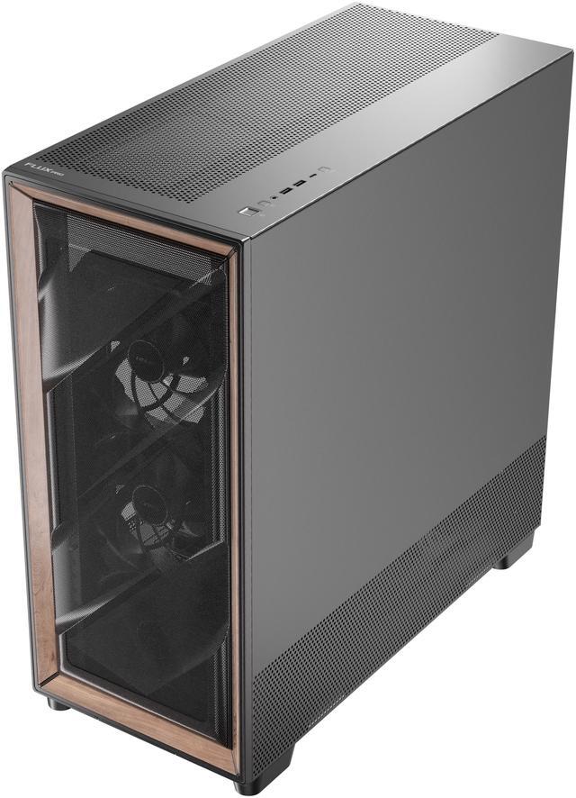 Alt view image 14 of 20 - Antec Flux Pro, 6 x PWM Fans Included, High-Airflow Front Panel with Walnut Wood, iShift PSU 90° Mount, USB3.0 x 2, Type-C, 420mm Radiator Support, Temp. Display, Full-Tower E-ATX PC Case