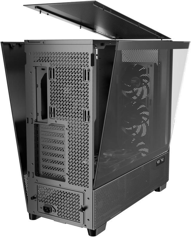 Alt view image 16 of 20 - Antec Flux Pro, 6 x PWM Fans Included, High-Airflow Front Panel with Walnut Wood, iShift PSU 90° Mount, USB3.0 x 2, Type-C, 420mm Radiator Support, Temp. Display, Full-Tower E-ATX PC Case