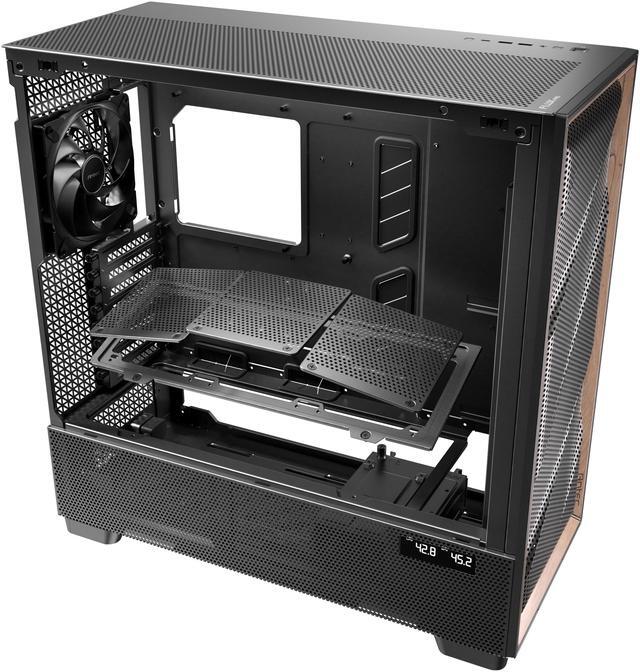 Alt view image 20 of 20 - Antec Flux Pro, 6 x PWM Fans Included, High-Airflow Front Panel with Walnut Wood, iShift PSU 90° Mount, USB3.0 x 2, Type-C, 420mm Radiator Support, Temp. Display, Full-Tower E-ATX PC Case