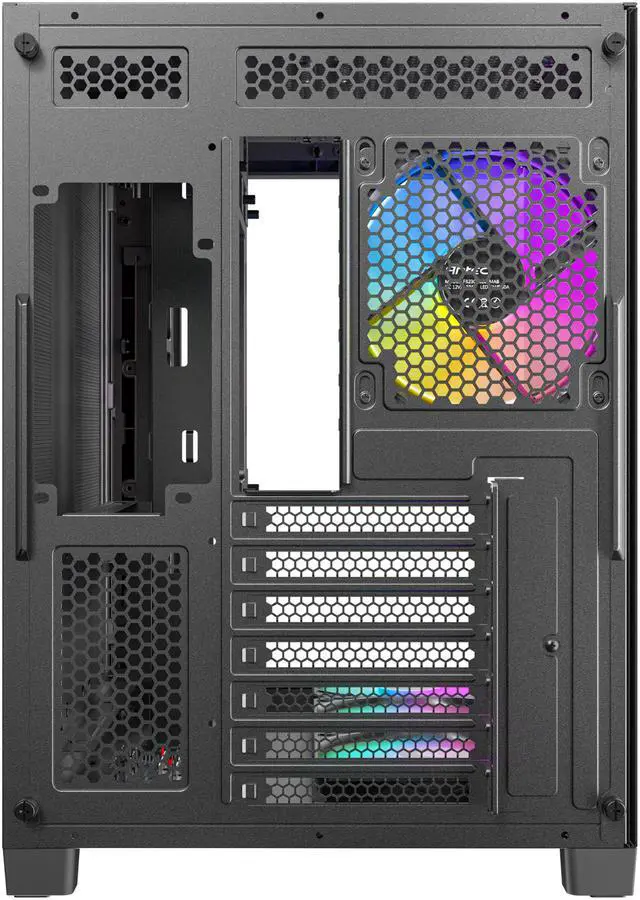 Alt view image 5 of 16 - Antec C5 Curve ARGB, 4 x 120mm ARGB PWM Fans Included, Up to 10 Fans Simultaneously, Type-C 3.2 Gen 2 Port, Curved Tempered Glass Front & Side Panels, 360mm Radiator Support, Mid-Tower ATX PC Case