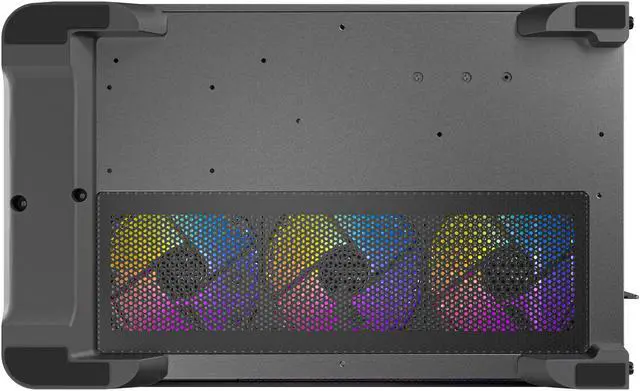 Alt view image 14 of 16 - Antec C5 Curve ARGB, 4 x 120mm ARGB PWM Fans Included, Up to 10 Fans Simultaneously, Type-C 3.2 Gen 2 Port, Curved Tempered Glass Front & Side Panels, 360mm Radiator Support, Mid-Tower ATX PC Case