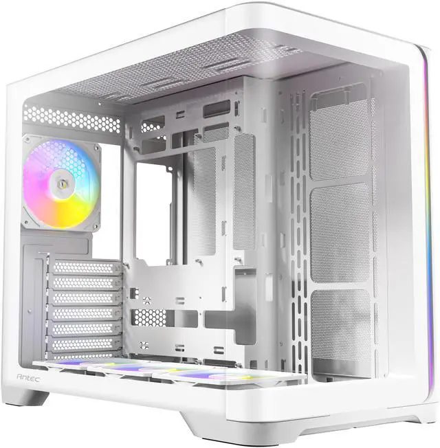 Alt view image 4 of 16 - Antec C5 Curve ARGB, 4 x 120mm ARGB PWM Fans Included, Up to 10 Fans Simultaneously, Type-C 3.2 Gen 2 Port, Curved Tempered Glass Front & Side Panels, 360mm Radiator Support, Mid-Tower ATX PC Case