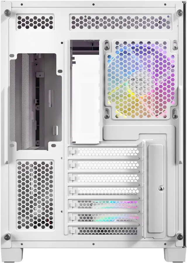 Alt view image 5 of 16 - Antec C5 Curve ARGB, 4 x 120mm ARGB PWM Fans Included, Up to 10 Fans Simultaneously, Type-C 3.2 Gen 2 Port, Curved Tempered Glass Front & Side Panels, 360mm Radiator Support, Mid-Tower ATX PC Case