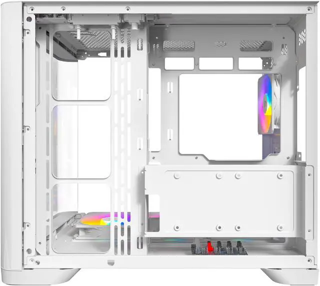 Alt view image 8 of 16 - Antec C5 Curve ARGB, 4 x 120mm ARGB PWM Fans Included, Up to 10 Fans Simultaneously, Type-C 3.2 Gen 2 Port, Curved Tempered Glass Front & Side Panels, 360mm Radiator Support, Mid-Tower ATX PC Case