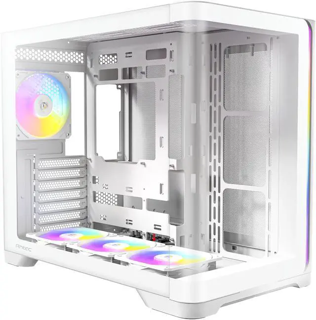 Alt view image 2 of 16 - Antec C5 Curve ARGB, 4 x 120mm ARGB PWM Fans Included, Up to 10 Fans Simultaneously, Type-C 3.2 Gen 2 Port, Curved Tempered Glass Front & Side Panels, 360mm Radiator Support, Mid-Tower ATX PC Case