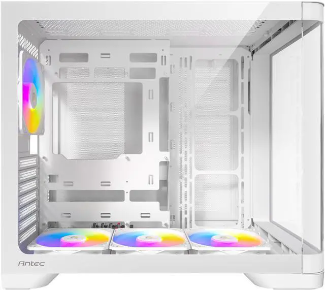 Alt view image 11 of 16 - Antec C5 Curve ARGB, 4 x 120mm ARGB PWM Fans Included, Up to 10 Fans Simultaneously, Type-C 3.2 Gen 2 Port, Curved Tempered Glass Front & Side Panels, 360mm Radiator Support, Mid-Tower ATX PC Case