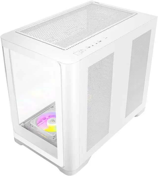 Alt view image 15 of 16 - Antec C5 Curve ARGB, 4 x 120mm ARGB PWM Fans Included, Up to 10 Fans Simultaneously, Type-C 3.2 Gen 2 Port, Curved Tempered Glass Front & Side Panels, 360mm Radiator Support, Mid-Tower ATX PC Case