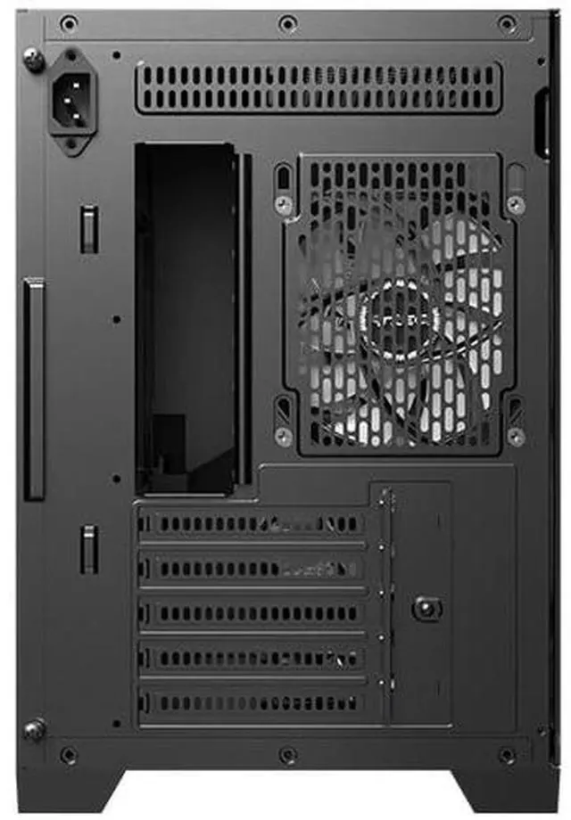 Alt view image 7 of 16 - Antec FLUX M, 6 PWM Fans Included, F-LUX Platform, Front PSU Chamber, Vertical Airflow Design, 360mm Top Radiator Support, Type-C 3.2 Gen 2, Compact MicroATX PC Case