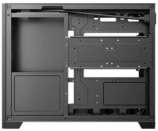 Alt view image 8 of 16 - Antec FLUX M, 6 PWM Fans Included, F-LUX Platform, Front PSU Chamber, Vertical Airflow Design, 360mm Top Radiator Support, Type-C 3.2 Gen 2, Compact MicroATX PC Case