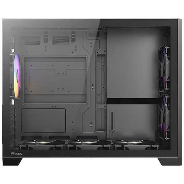 Alt view image 14 of 16 - Antec FLUX M, 6 PWM Fans Included, F-LUX Platform, Front PSU Chamber, Vertical Airflow Design, 360mm Top Radiator Support, Type-C 3.2 Gen 2, Compact MicroATX PC Case