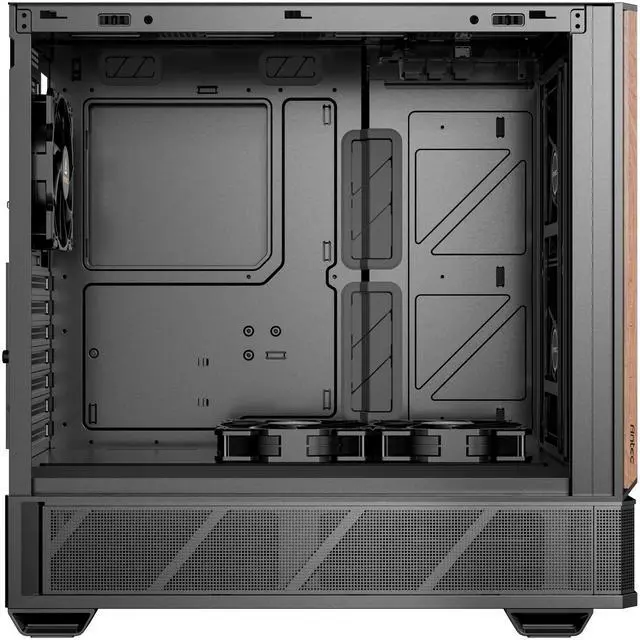 Alt view image 5 of 15 - Antec P30 AIR, 2 x 140mm PWM Fans & 1 x 120mm PWM Fan & 2 x 120mm PWM Reverse Fans Included, Premium Wood Accents, Optimized GPU Airflow, 360mm Radiator Support, Type-C, Mid-Tower ATX Case