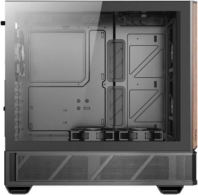 Alt view image 6 of 15 - Antec P30 AIR, 2 x 140mm PWM Fans & 1 x 120mm PWM Fan & 2 x 120mm PWM Reverse Fans Included, Premium Wood Accents, Optimized GPU Airflow, 360mm Radiator Support, Type-C, Mid-Tower ATX Case