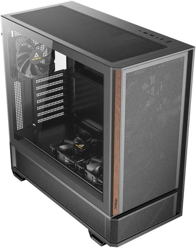 Alt view image 4 of 15 - Antec P30 AIR, 2 x 140mm PWM Fans & 1 x 120mm PWM Fan & 2 x 120mm PWM Reverse Fans Included, Premium Wood Accents, Optimized GPU Airflow, 360mm Radiator Support, Type-C, Mid-Tower ATX Case