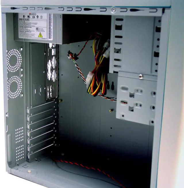 Alt view image 4 of 7 - AOpen KF45A Beige Steel ATX Mid Tower Computer Case 300W Power Supply