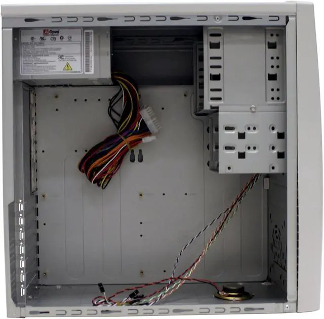 Alt view image 3 of 8 - AOpen KF45A-GRY Gray Steel ATX Mid Tower Computer Case 300W Power Supply
