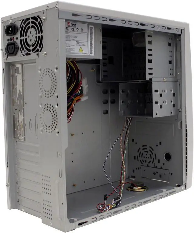 Alt view image 4 of 8 - AOpen KF45A-GRY Gray Steel ATX Mid Tower Computer Case 300W Power Supply