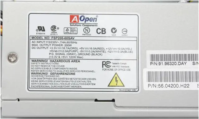 Alt view image 8 of 10 - AOpen H340D2.0BK Black SECC MicroATX Desktop Computer Case 200W Power Supply