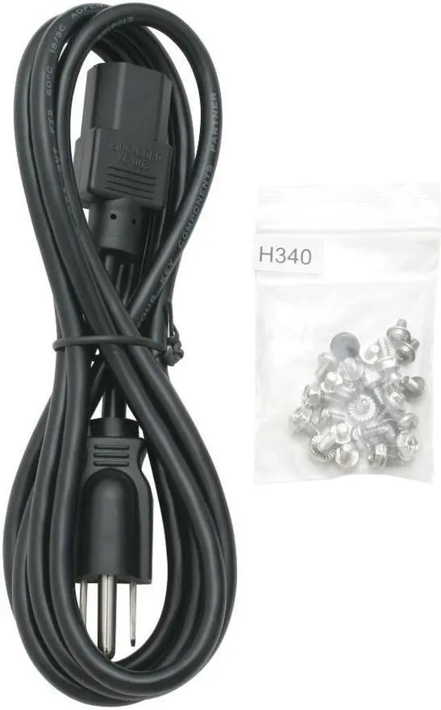 Alt view image 9 of 10 - AOpen H340D2.0BK Black SECC MicroATX Desktop Computer Case 200W Power Supply