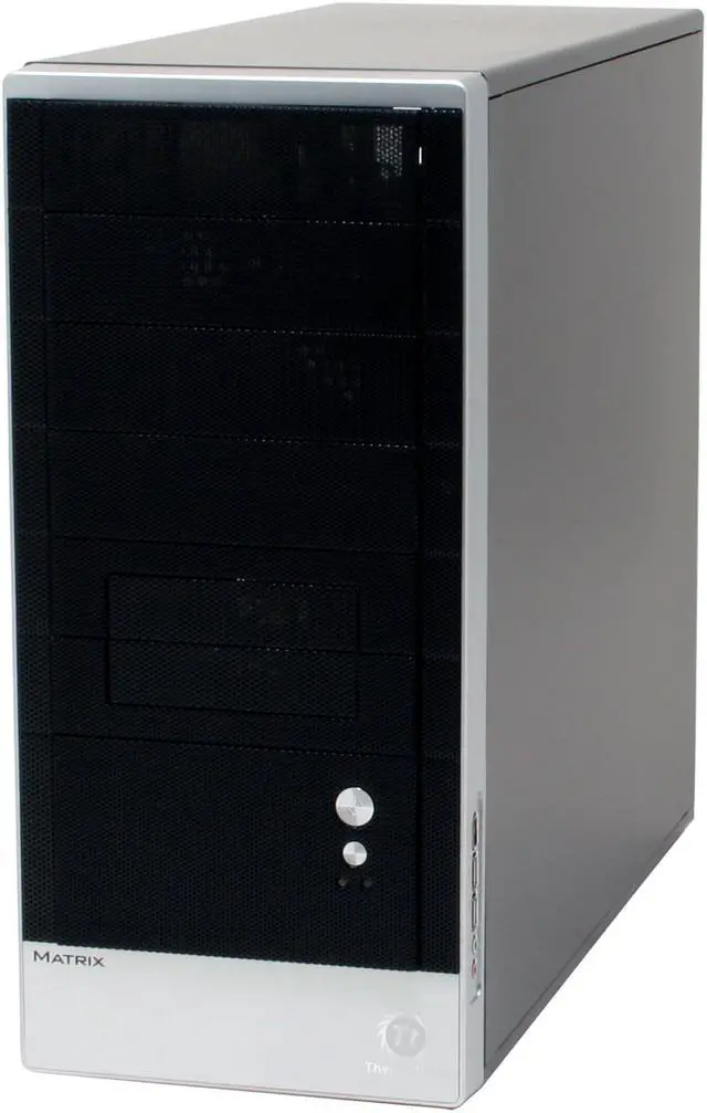 Alt view image 2 of 12 - Thermaltake matrix VD2000BNS Black/ Silver SECC Japanese steel ATX Mid Tower Computer Case