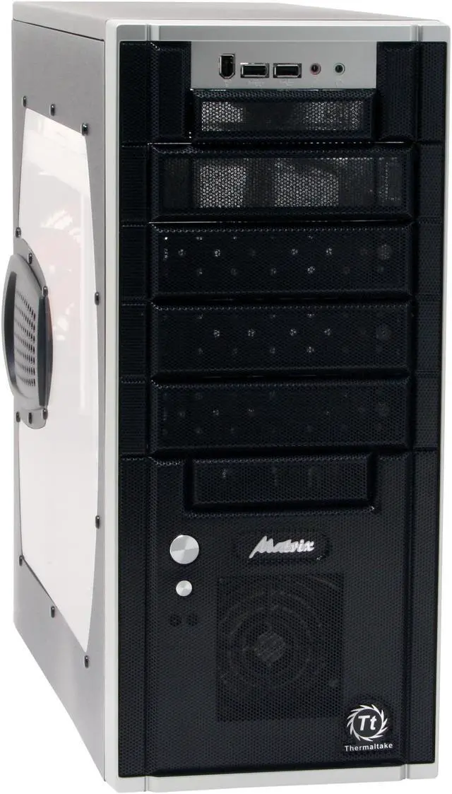 Alt view image 12 of 14 - Thermaltake Matrix VX VD3000BWA Black Aluminum ATX Mid Tower Computer Case