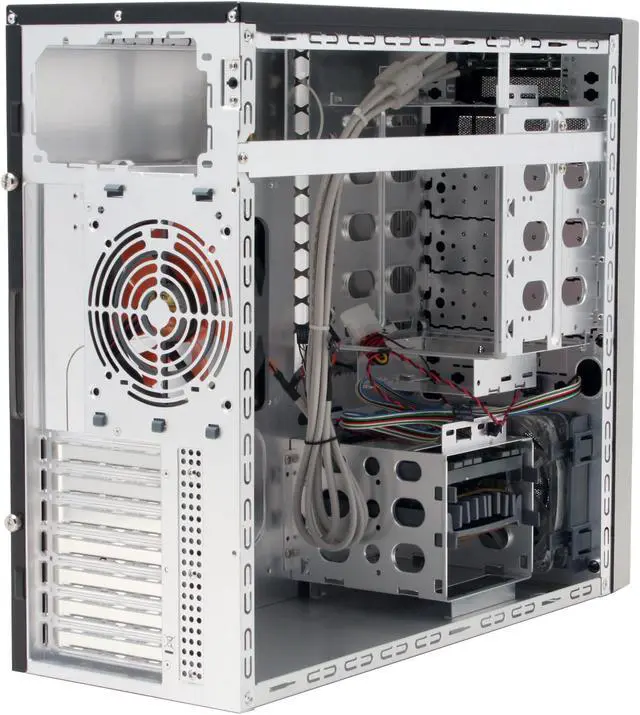 Alt view image 9 of 14 - Thermaltake Matrix VX VD3000BWA Black Aluminum ATX Mid Tower Computer Case