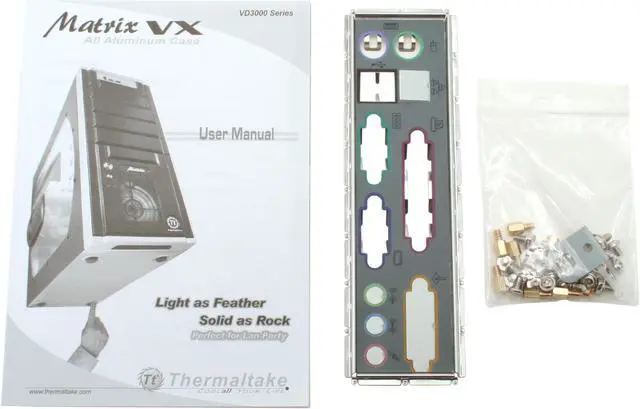 Alt view image 13 of 14 - Thermaltake Matrix VX VD3000BWA Black Aluminum ATX Mid Tower Computer Case