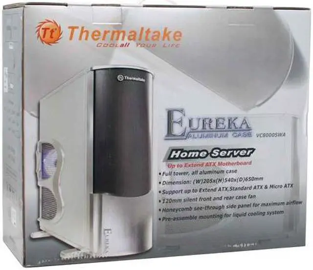 Alt view image 14 of 14 - Thermaltake Eureka VC8000SWA Silver Chassis : 1.0mm all aluminum 
Front bezel : Aluminum ATX Full Tower Computer Case