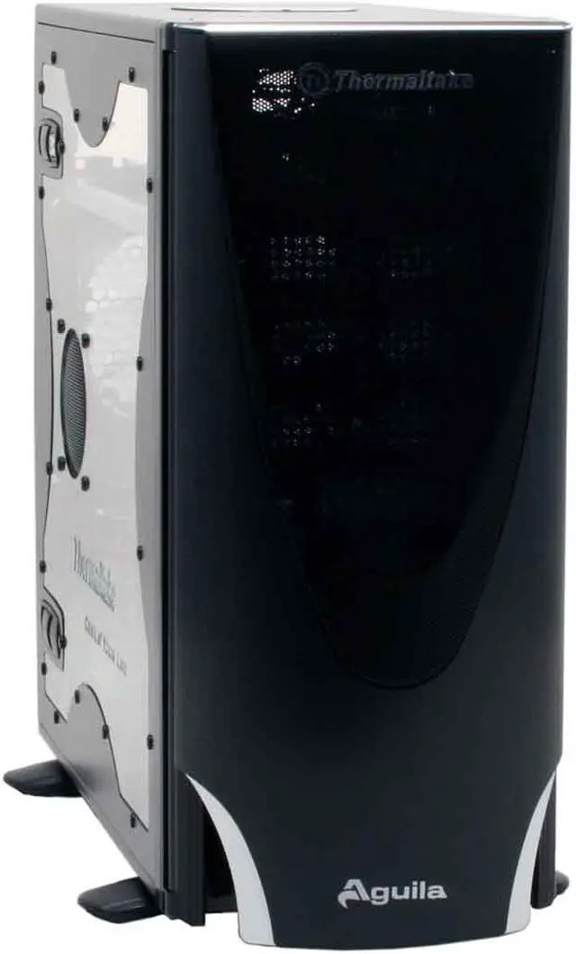 Main image of Thermaltake Aguila VD1000BWS Black Chassis : 0.8mm SECC Front panel : Aluminum ATX Mid Tower Computer Case