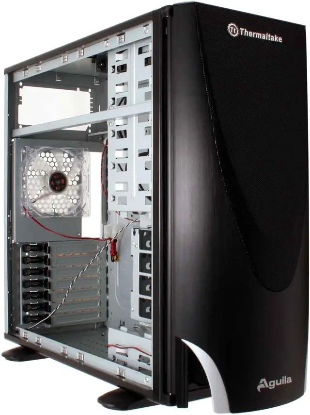 Alt view image 11 of 13 - Thermaltake Aguila VD1000BWS Black Chassis : 0.8mm SECC Front panel : Aluminum ATX Mid Tower Computer Case