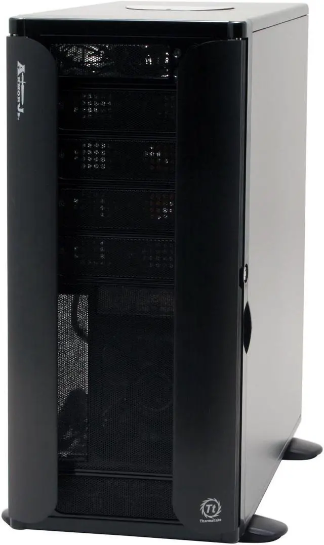Alt view image 3 of 14 - Thermaltake VC3000BWS Black Chassis : 0.8mm SECC  Front bezel : Aluminum ATX Mid Tower Computer Case