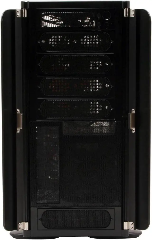 Alt view image 5 of 14 - Thermaltake VC3000BWS Black Chassis : 0.8mm SECC  Front bezel : Aluminum ATX Mid Tower Computer Case